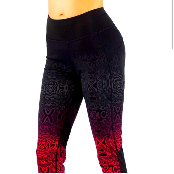 ❤️NWT❤️Petite women/girls size XL🌺Yoga/workout-leggings🌺with mesh cutout - Picture 4 of 8